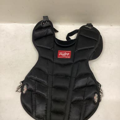 Used Rawlings CHEST PROTECTOR Catchers Chest Protector Black Adult 11725-S000491784