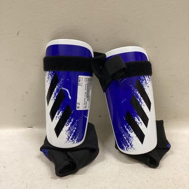 Used Adidas Soccer Shin Guards Junior Royal Blue LG 11725-S000491776