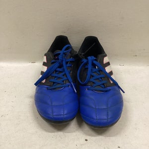Used Adidas Soccer Cleats Black And Carolina Blue Senior 5 11725-S000491758