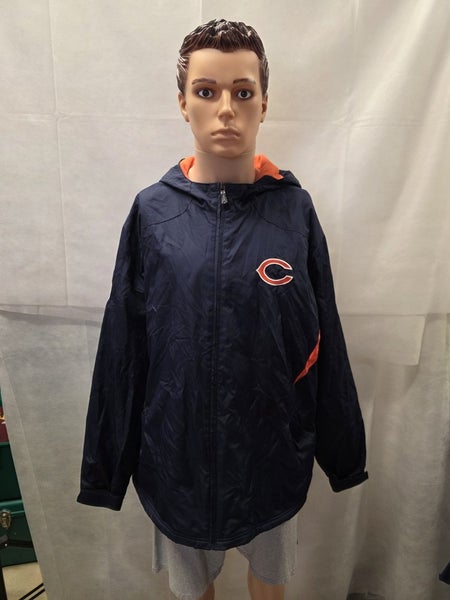Retro Chicago Bears Reebok Full Zip Jacket Fleece XL NFL
