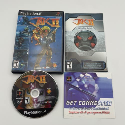 Jak 2 II (Sony PlayStation 2 PS2, 2003) Complete CIB W/ Manual Tested & Working
