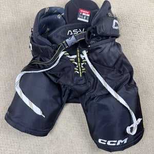 CCM Tacks AS-V Black Hockey Pants — Junior Large (Used)