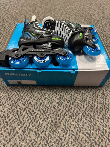 Bauer Inline Skates Size Youth Adjustable 7-10 (New)