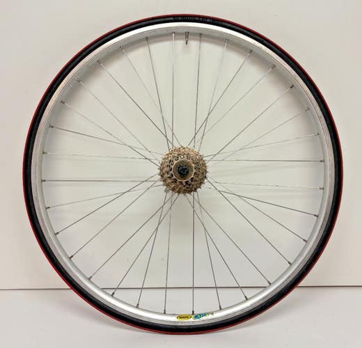 Mavic CXP 21 8-Speed 32-Spoke Silver Aluminum Rear Wheel Shimano RSX Hub +Tire