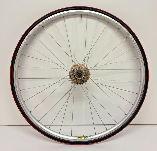 Mavic CXP 21 8-Speed 32-Spoke Silver Aluminum Rear Wheel Shimano RSX Hub +Tire