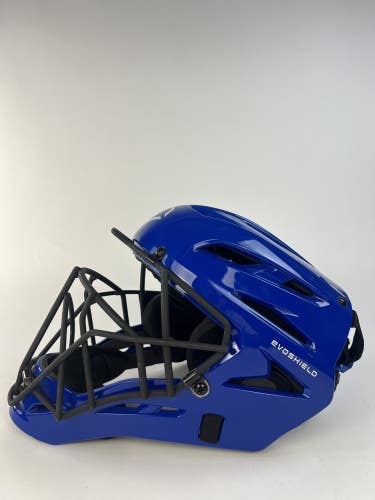 Evoshield PRO-SRZ Baseball Catcher's Helmet Solid Royal Blue S/M READ
