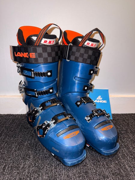 Lange RX 120 Ski Boots 2021 – Size 28/28.5 (Mondo) – Navy/Orange – Used Good