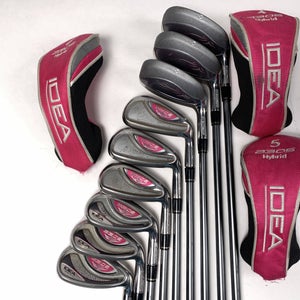 Adams Idea A3 OS Hybrid Iron Set 4H-6H 7-PW+GW+SW Idea Womens 55g Ladies RH HC