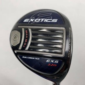 Tour Edge Exotics EXS 220 3 Fairway 15* HZRDUS Smoke Yellow 6.0 Stiff RH