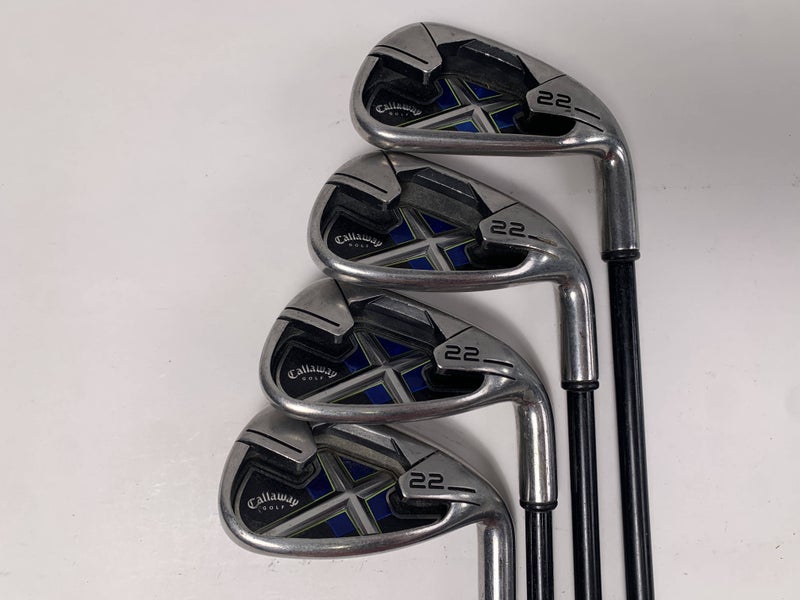 Callaway X-22 Iron Set 7-PW+LW 75g Stiff Graphite Mens RH