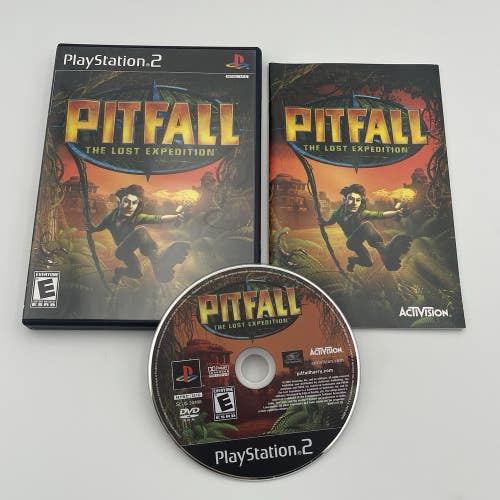 Pitfall The Lost Expedition PS2 CIB (Sony PlayStation 2) 2004 Complete W/ Manual