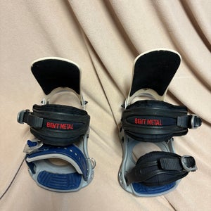 Unisex Large Bent Metal Snowboard Bindings (Used)