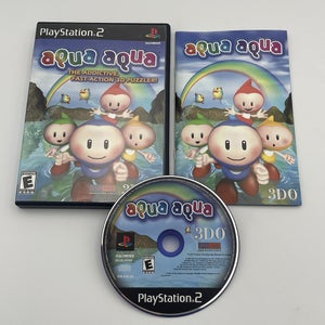 Aqua Aqua (Sony Playstation 2, 2000)  PS2 Complete CIB W/ Manual Tested Working