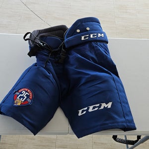 Men's Blue Senior Medium CCM HPTK Hockey Pants Pro Stock (Used)