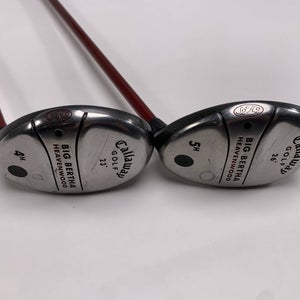Callaway Big Bertha Heavenwood 4 & 5 Hybrid Set 22* 26* RCH 75w Regular Mens RH