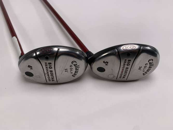 Callaway Big Bertha Heavenwood 4 & 5 Hybrid Set 22* 26* RCH 75w Regular Mens RH
