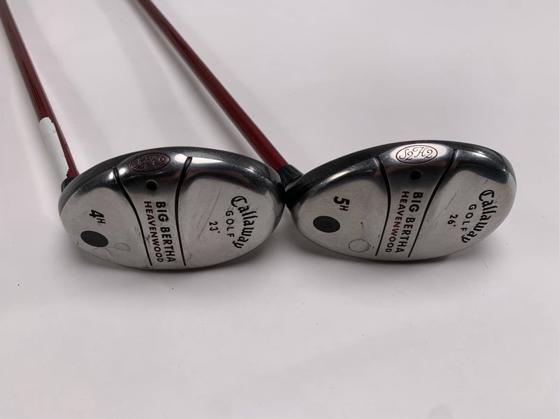 Callaway Big Bertha Heavenwood 4 & 5 Hybrid Set 22* 26* RCH 75w Regular Mens RH