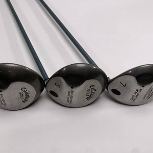 Callaway Big Bertha Warbird Wood Set 3 5 7 | 15* 18* 21* Ladies Gems Ladies RH