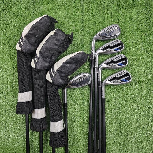 Adams Idea Hybrid Iron Set 3-PW Bassara 60g Regular Flex Graphite Left Handed LH