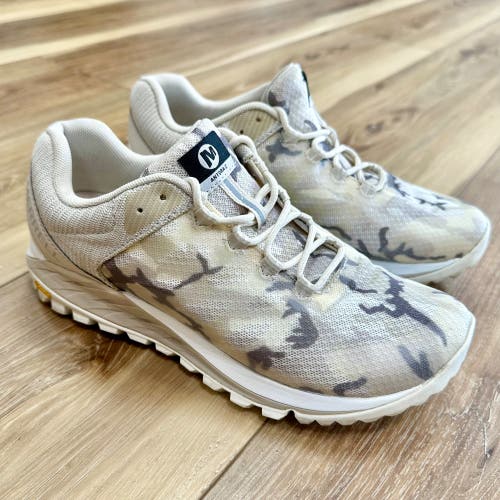 Merrell Antora 2 Hiking Trail Running Shoes, J066836 White Camo Print, Women’s 7