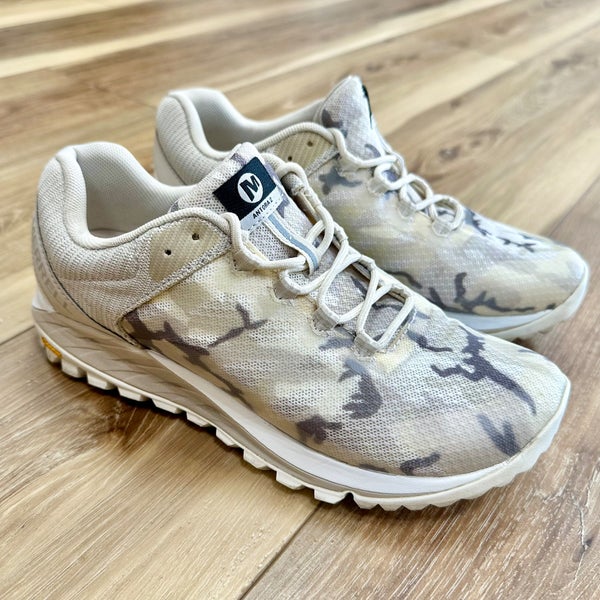 Merrell Antora 2 Hiking Trail Running Shoes, J066836 White Camo Print, Women’s 7