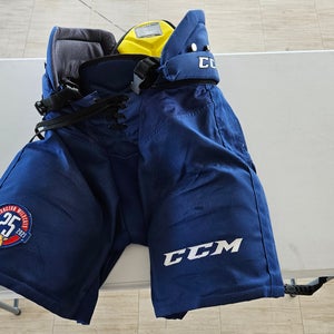 Men's Blue Senior Medium CCM HPTK Hockey Pants Pro Stock (Used)