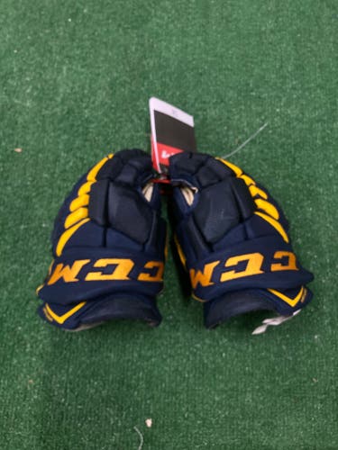 Blue Junior CCM JetSpeed FT4 Gloves 12" (New)