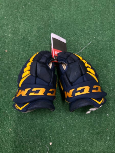 Blue Junior CCM JetSpeed FT4 Gloves 12" (New)