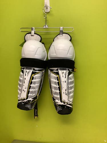 Used CCM TACKS 9060 Junior Shin Guards Black 12" 11686-S000045842