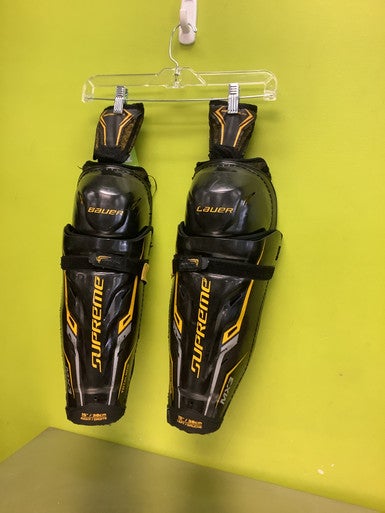 Used Bauer SUPREME MX3 Senior Shin Guards Black 15" 11686-S000045830