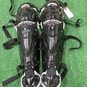 Black Youth Under Armour UAGLG2-JRVS Catcher's Leg Guard (New)