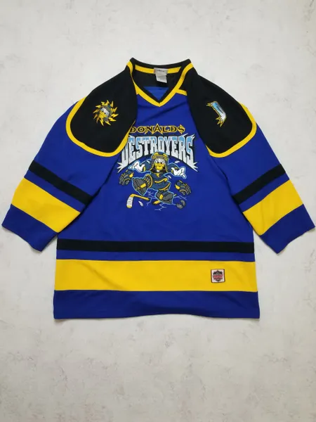 Vintage Donald's Destroyers Disneyland Resort Hockey Jersey - XXL