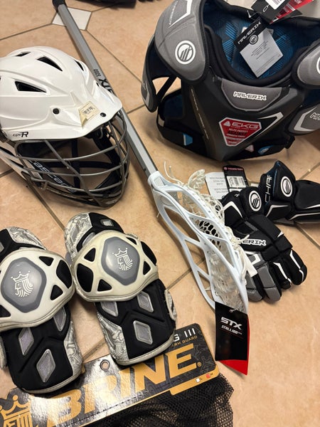 New lacrosse equipment! Full set up. Meets NOCSAE