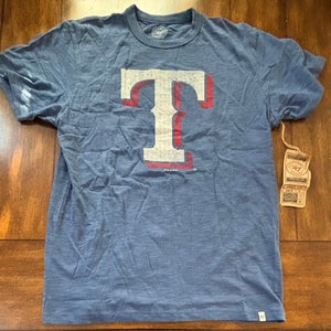 Texas Rangers Retro 47 Brand T-Shirt Adult Size Small New With Tags