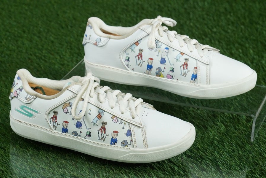SKECHERS GO GOLF DRIVE 4 GOLF SHOES US LADIES  6.5 DOGS AT PLAY ~ 17011