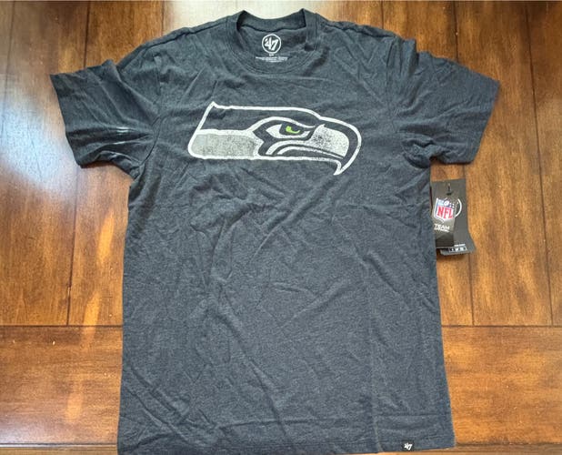Seattle Seahawks 47 Brand T-Shirt Adult Size Small New With Tags