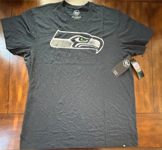 Seattle Seahawks 47 Brand T-Shirt Adult Size XL New With Tags
