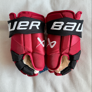 Bauer Vapor Hyperlite Gloves 14" Pro Stock Carolina Hurricanes