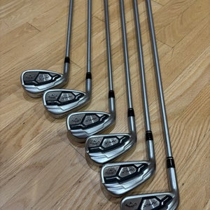 Men's Callaway Apex Left Hand Iron Set Stiff Flex Graphite Shaft (Used)