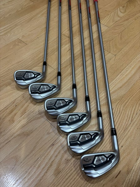 Men's Callaway Apex Left Hand Iron Set Stiff Flex Graphite Shaft (Used)