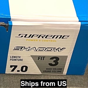 NEW Size 7 Fit 3 w/ FLY-TI STEEL - Bauer Shadow Ice Hockey Skates Supreme | Ships from US