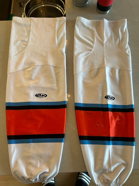 Kansas City Mavericks socks (white) game used XL