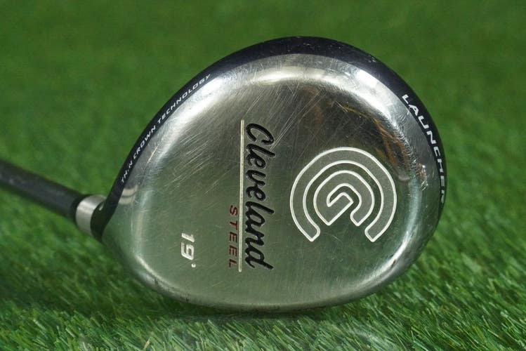 CLEVELAND LAUNCHER STEEL 5 WOOD FAIRWAY GRAPHITE STIFF FLEX RH 19 ~ NICE!!
