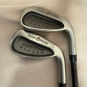 Men's TaylorMade Supersteel burner Right Handed Iron Set Regular Flex Graphite Shaft (Used)