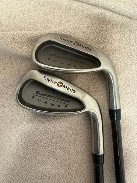 Men's TaylorMade Supersteel burner Right Handed Iron Set Regular Flex Graphite Shaft (Used)