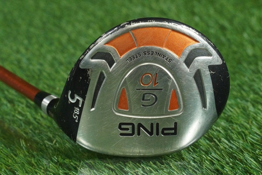 PING G10 5 WOOD STAINLESS STEEL FAIRWAY TFC 129 F GRAPHITE REGULAR FLEX RH 18.5