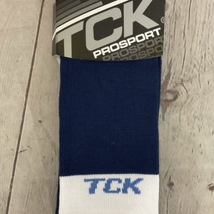 TCK PROSPORT proDRI Durable Performance Athletic Socks Navy White Small