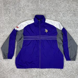 Minnesota Vikings Jacket Mens 2XL Football Reebok Sports Illustrated Windbreaker