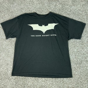 The Dark Knight Rises Shirt Mens 2XL Black DC Comics Batman Glow In Dark Tee T