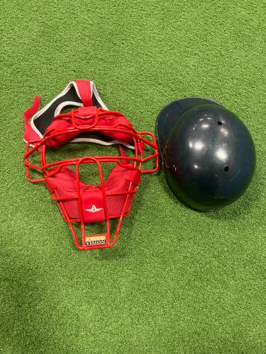 All Star Catcher's Mask and skullcap
